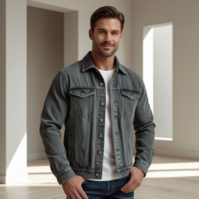 Denim Shirt Jacket – Stone Wash