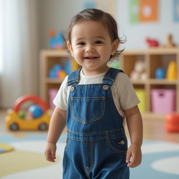 Denim Dungaree – Classic Blue (Toddlers)